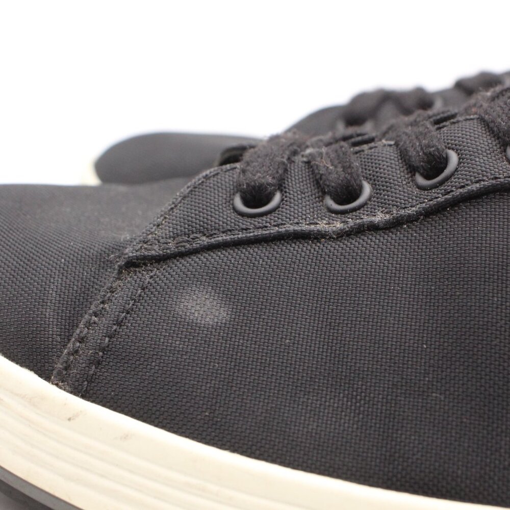 Prada Black Canvas Shoes Men's UK 9 Lace Up Casual Trainers Sneakers - Picture 11 of 11